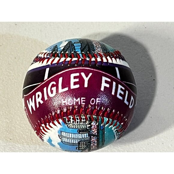 Chicago Cubs Wrigley Field Unforgettaball Collector Baseball art ball - Picture 1 of 2